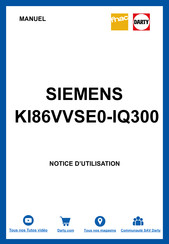 Siemens KI86VVSE0-IQ300 Manuel D'utilisation