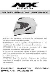 AFX FX-120 Manuel Du Propriétaire