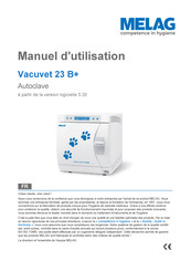 MELAG Vacuvet 23 B+ Manuel D'utilisation