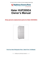 Haier HUF205EA Guide De L'utilisateur