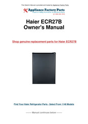 Haier ECR27B Manuel De L'utilisateur