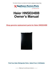 Haier HNSE04 Guide De L'utilisateur