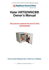 Haier HRT02WNCBB Guide De L'utilisateur