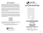 Guardian Technologies AC4020 Utilisation Et Instructions D'entretien