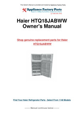 Haier HTQ18JABWW Guide De L'utilisateur