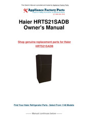 Haier HRTS Série Guide De L'utilisateur