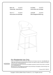 Walker Edison ALSD7D Instructions De Montage