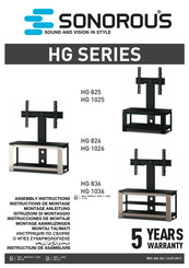 Sonorous HG 1025 Instructions De Montage