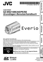 JVC Everio GZ-MS215AE Guide De L'utilisateur