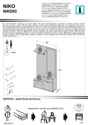Forte NIKO NIKD03 Notice De Montage