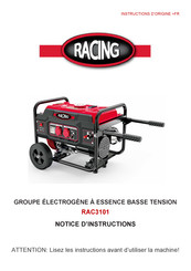 Racing RAC3101 Notice D'instructions