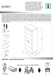Forte STXS71 Notice De Montage