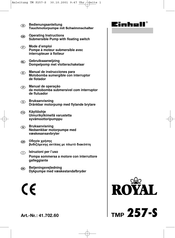 Einhell Royal 41.702.60 Mode D'emploi