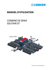 LEMKEN Solitair DT Serie Manuel D'utilisation