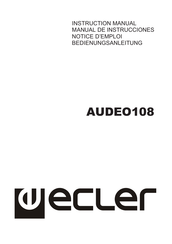 Ecler AUDEO108 Notice D'emploi