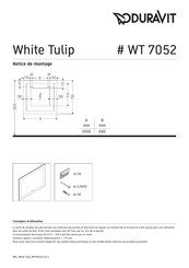 Duravit White Tulip WT 7052 Consignes D'utilisation