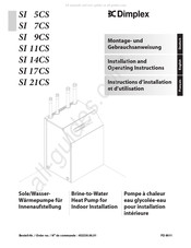 Dimplex SI 7CS Instructions D'installation Et D'utilisation