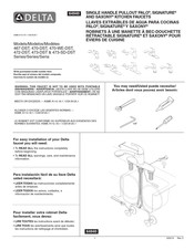 Delta Saxony 470-WE-DST Instructions D'installation