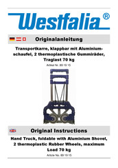 Westfalia 89 19 15 Instructions Originales