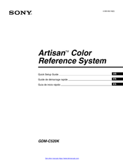 Sony Artisan GDM-C250K Guide De Démarrage Rapide