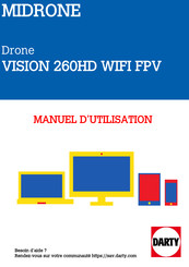 MidRone VISION 260HD WIFI FPV Guide De L'utilisateur