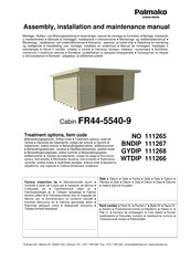 Lemeks Palmako FR44-5540-9 Assemblage, Manuel De Montage Et D'entretien