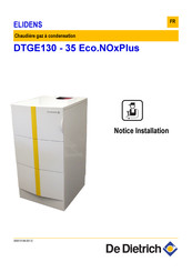 De Dietrich ELIDENS DTGE130-35 Eco.NOxPlus Notice Installation