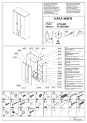 Dedeman HANA 3K2FO UP 00353 Instructions D'assemblage