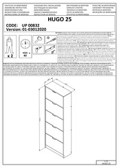 Forma Ideale HUGO 25 UP 00832 Instructions D'assemblage