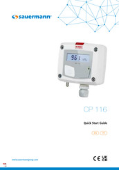 sauermann CP 116 Guide De Démarrage Rapide