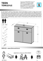 Forte TEEN TENK221U2 Notice De Montage