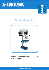 Contimac 35015 Mode D'emploi