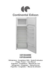 CONTINENTAL EDISON CEF2D240WE Guide D'utilisation