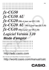 Casio fx-CG10 Mode D'emploi