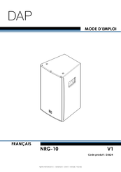 DAP NRG-10 Mode D'emploi