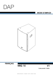 DAP NRG-15 Mode D'emploi