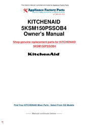 KitchenAid 5KSM150PSSOB4 Mode D'emploi