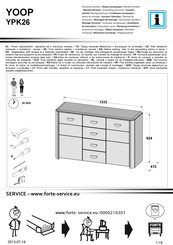 Forte YOOP YPK26 Notice De Montage