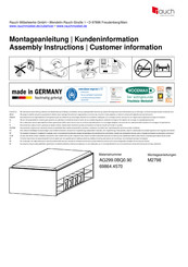 Rauch AG299.0BQ0.90 Instructions De Montage