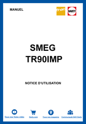 Smeg TR90IMP Notice D'utilisation