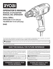 Ryobi D46C Manuel D'utilisation