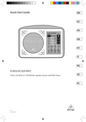 Behringer EUROLIVE B207MP3 Guide De Démarrage Rapide