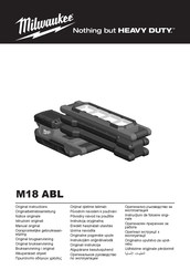 Milwaukee M18 ABL Notice Originale