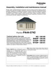 Lemeks Palmako PA44-5742 Assemblage, Manuel De Montage Et D'entretien