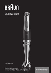 Braun MultiQuick 9 MQ 9135 XI Mode D'emploi