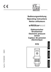 IFM Electronic efector500 PI70 Notice Utilisateurs