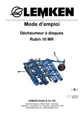 LEMKEN Rubin 10 MR Mode D'emploi