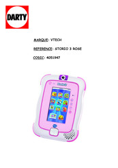 VTech Storio 3 Manuel D'utilisation