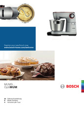 Bosch OptiMUM MUM9DT5S41 Mode D'emploi