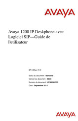 Avaya 1200 Guide De L'utilisateur